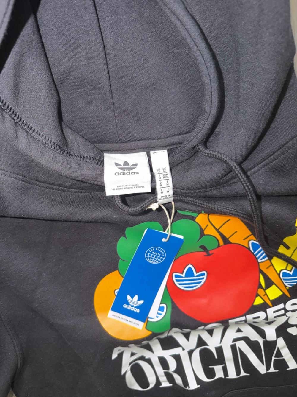 NWT MEN'S ADIDAS ORIGINALS OG ALWAYS FRESH TREFOIL HOODIE Medium - Picture 4 of 9